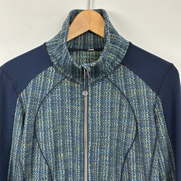 Lululemon Nice Asana Jacket in Ziggy Wee August Inkwell / Inkwell Sz 8 - Picture 8 of 12